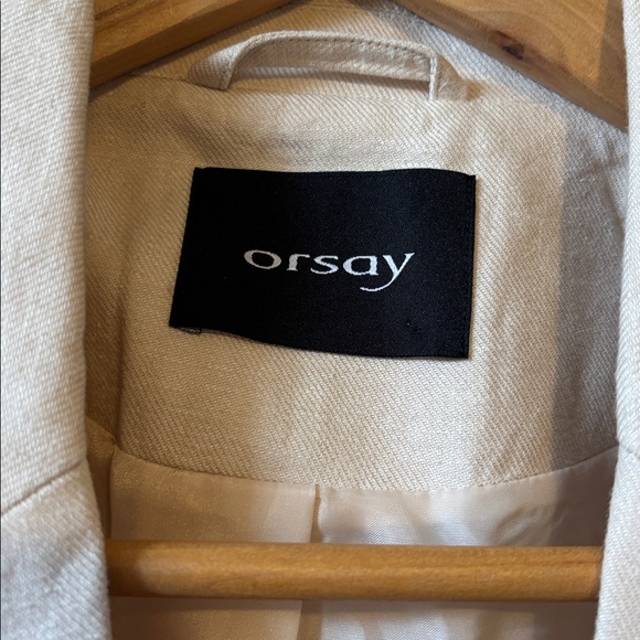 Orsay Cream Linen Blazer Jacket - Picture 5 of 10